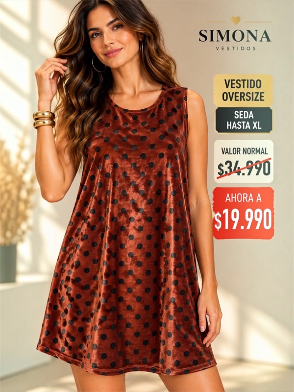 Vestido De Terciopelo Estampado