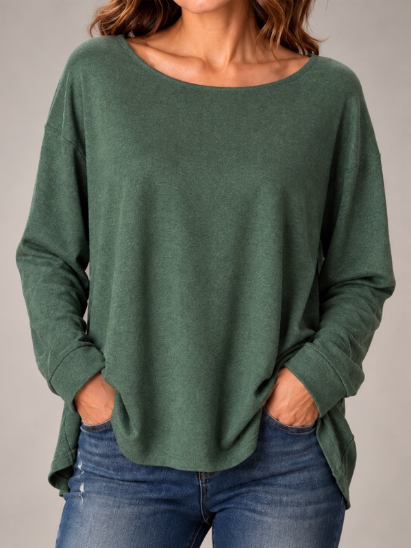 Suéter De Lanilla Verde Oversize