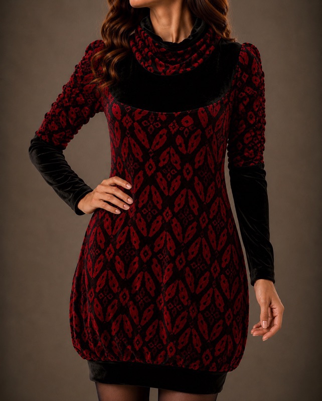 Vestido Velvet Burdeos
