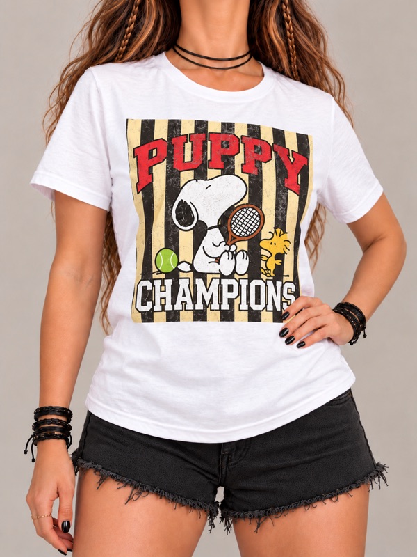 Polera Snoopy Tennis Club