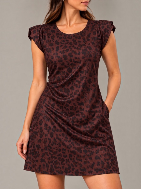 Vestido Gamuza Print